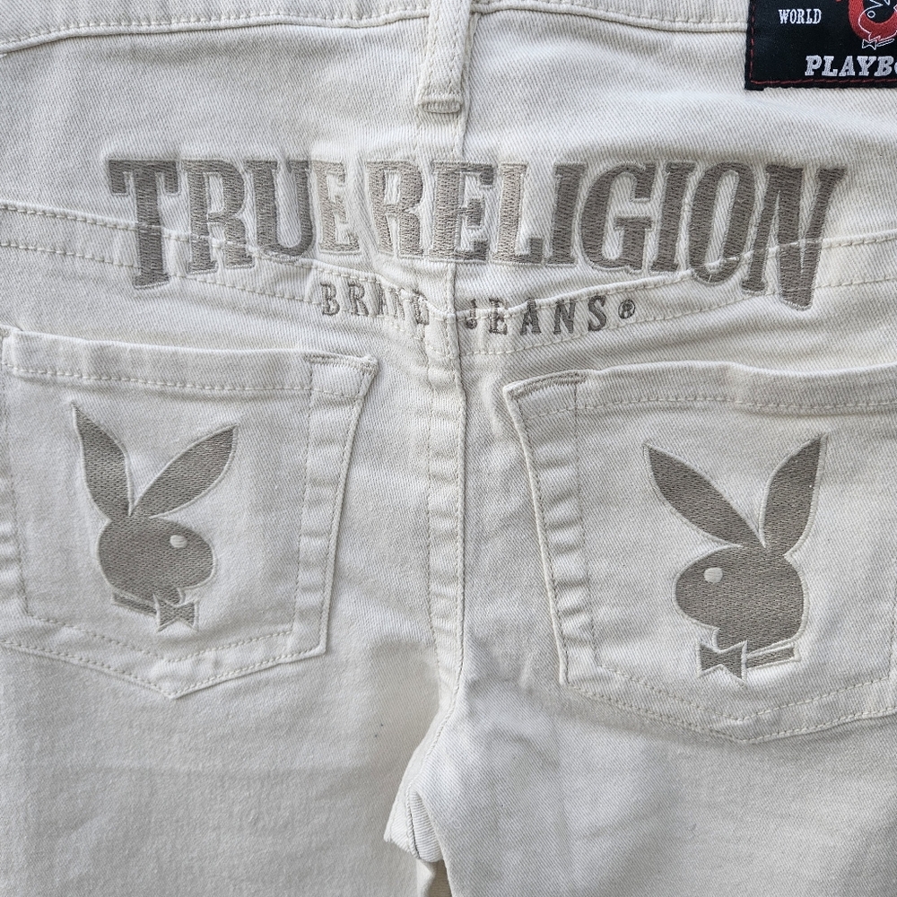 True Religion x Playboy Embroidered '90s Straight Leg Jeans - Picture 4 of 11